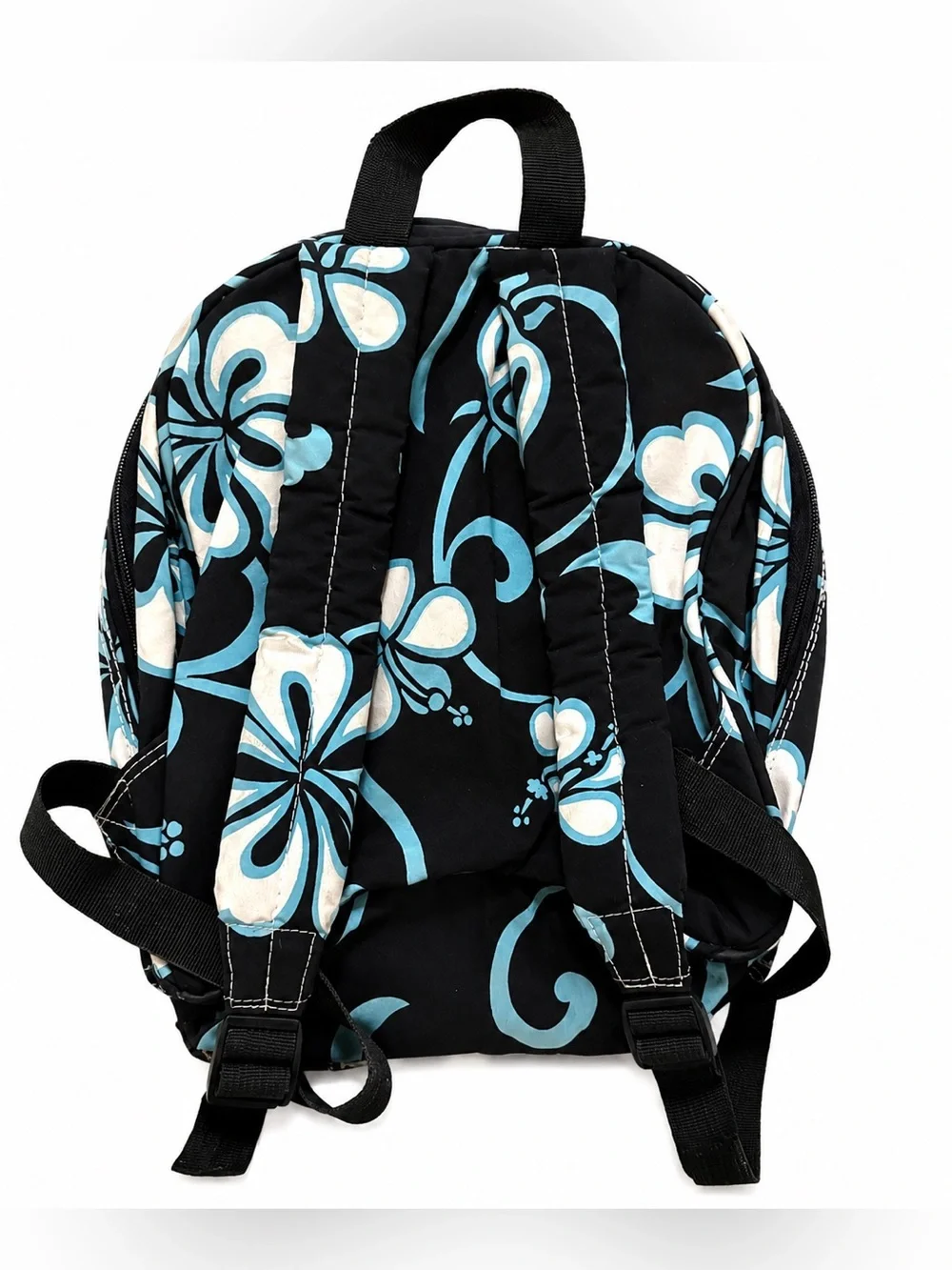 Vintage Quiksilver Floral Mini Backpack Y2K Hawaiian Surf Bag Fair Condition